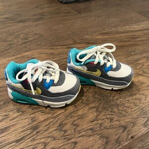 Toddler Nike Air Max Sneakers - Gray and teal size 5
